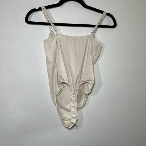 Danielle Berstein by WeWoreWhat cream bodysuit - Size Medium - Picture 6 of 10